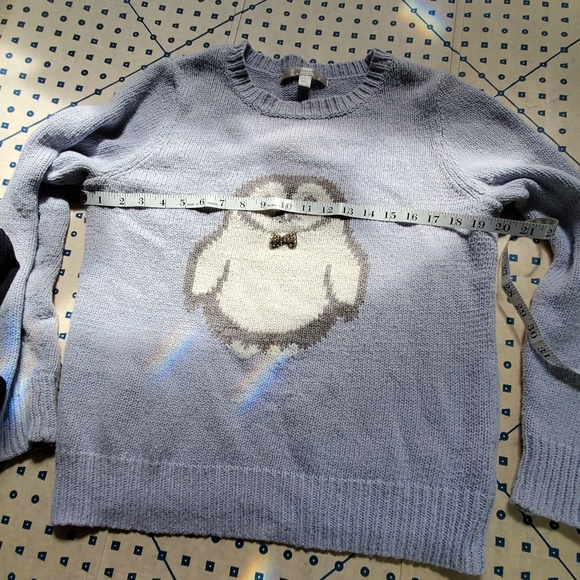 Lauren Conrad Blue Penguin  Sweater - Picture 3 of 16